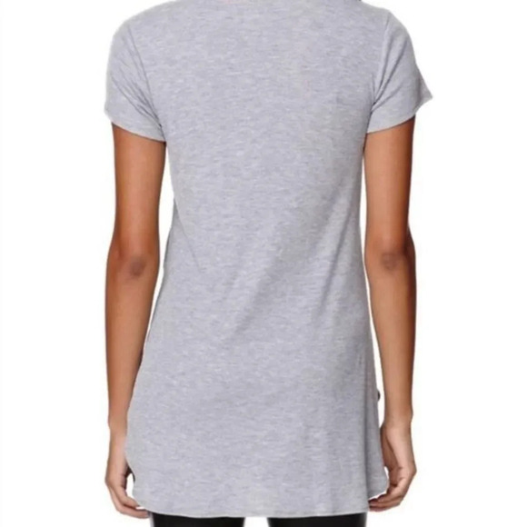 LA HEARTS | Heather Gray Side Slit High Low Large - Picture 2 of 8